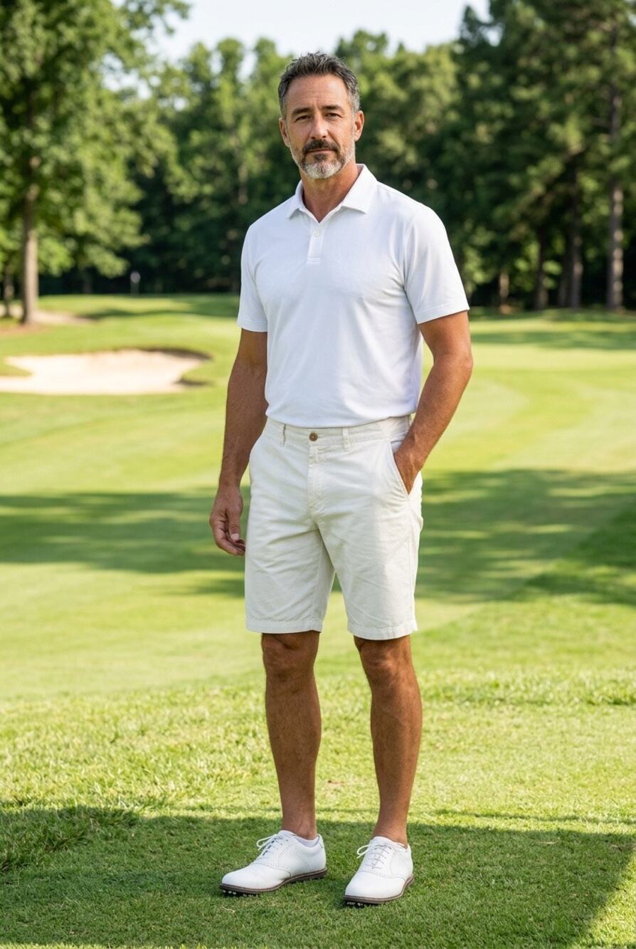 Ballin Men's Linen/Cotton Blend Shorts, Ivory White, Flat Front, Size 34 Resort